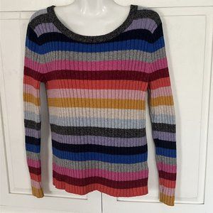 Vintage GAP Sweater Small Multi Color Striped Y2K